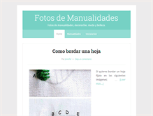 Tablet Screenshot of fotosdemanualidades.com